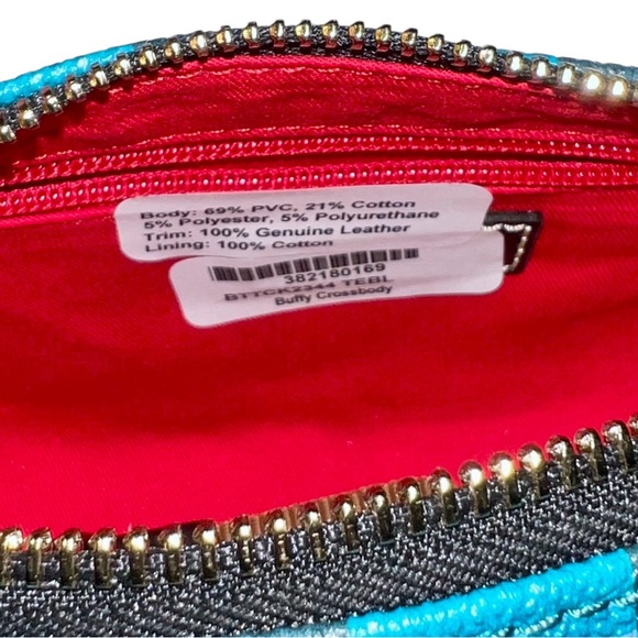 Dooney & Bourke Tucker Buffy Crossbody, Teal Plaid, NWT - Picture 7 of 16